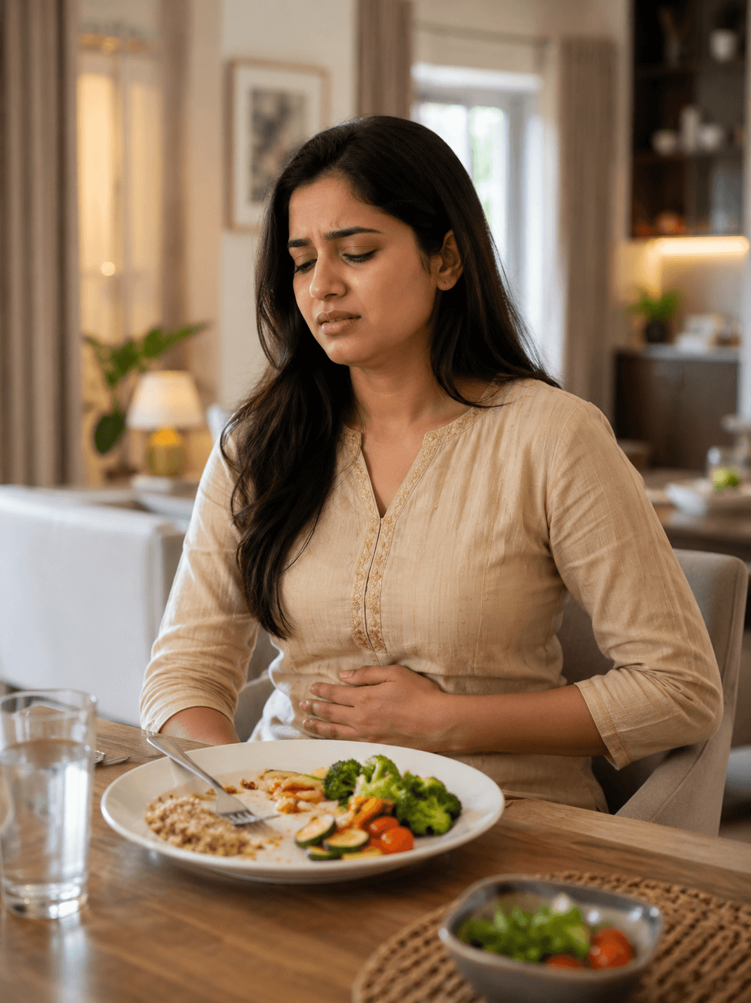 Loss of appetite or fullness fast